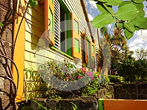 Colorful Caribbean house