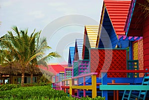 Colorful Caribbean houses