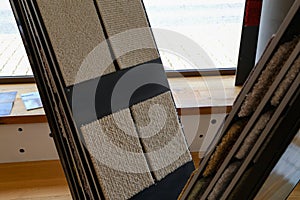 Colorful Carpet pattern in the carpet warehouse