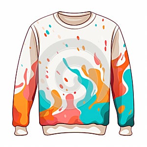 Colorful Cartoon Abstraction Sweatshirt Design