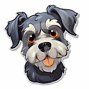 Colorful Cartoon Dog Stickers: Vector Illustrations Inspired By Boris Kustodiev