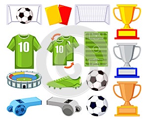 Colorful cartoon soccer 150elements set