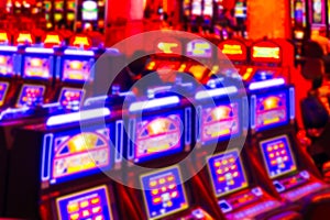 Colorful Casino slot machine blur