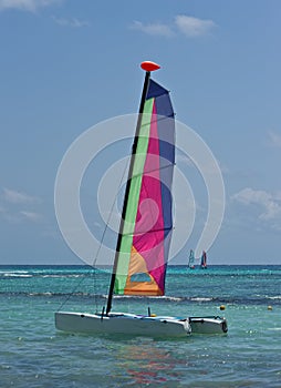 Colorful catamaran