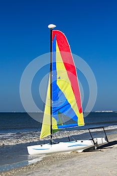 Colorful catamaran