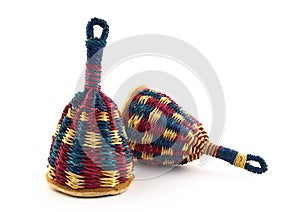 Colorful caxixi, Afro-Brazilian musical instrument