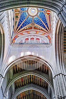 Colorful Ceiling of Cathedral of Almudena