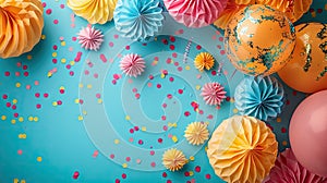 Colorful Celebration: A Vibrant Birthday Background Theme