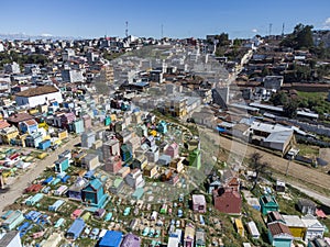 Colorful Cemetery in Chichicastenango, Guatemala