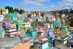 Colorful Cemetery in Chichicastenango Guatemala photo