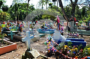 Colorful cemetery, El Salvador photo