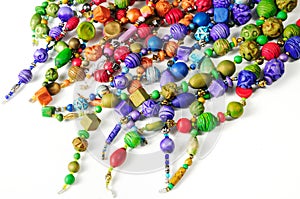 Colorful ceramic beads