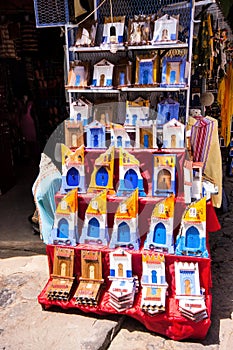 Colorful ceramic souvenirs,Chefchaouen, Morocco