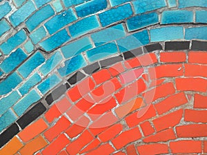 Colorful ceramic tile patterns background