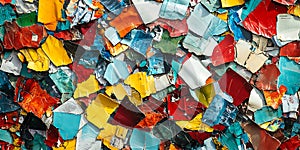 Colorful Ceramic Tile Pieces Background Texture