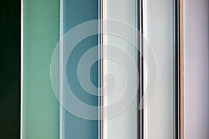 Colorful ceramic tiles - variation of different colored tiles