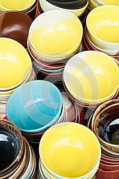 Colorful ceramics bowl