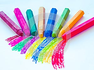 Colorful chalk pastels