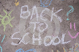Colorful chalks. Back to school