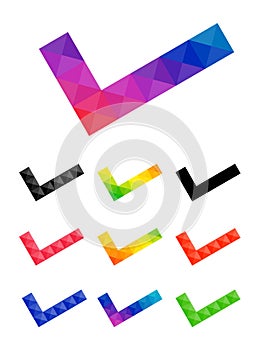 Colorful Checklist icon set
