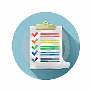 Colorful Checklist Icon for Task Management