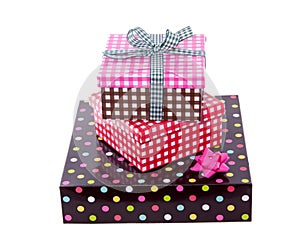 Colorful and cheerful gift boxes