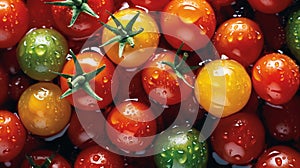 colorful cherry tomatoes