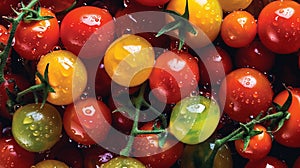 colorful cherry tomatoes