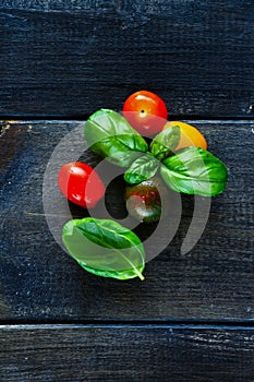 Colorful cherry tomatoes