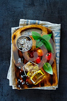 Colorful cherry tomatoes