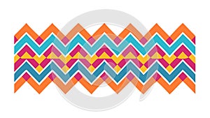 Colorful Chevron Zigzag Pattern Design, vector design Generative AI