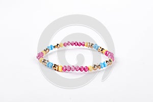 Colorful childrens bracelet for girls. photo