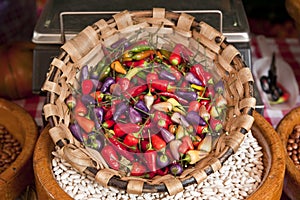 Colorful chilies