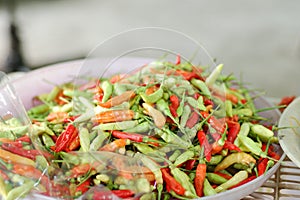 Colorful chillies