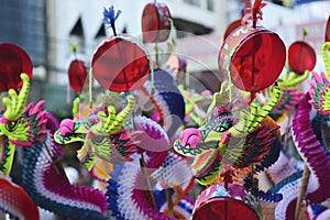 Colorful chinese dragon toy