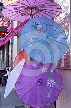 Colorful Chinese umbrellas