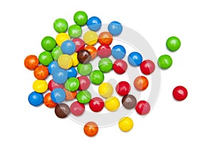 Colorful chocolate candies photo