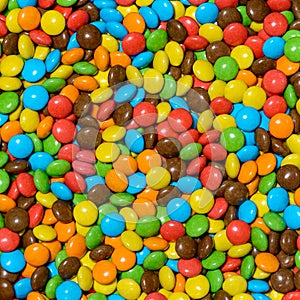 Colorful chocolate candy for backgrounds