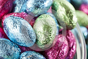 Colorful Chocolate Easter Egg Candy