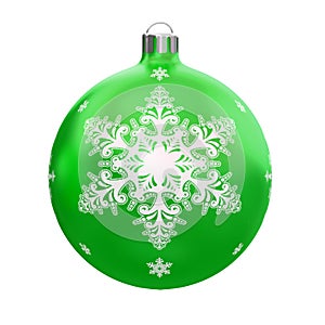Vistoso bola navidena decoraciones sobre el un árbol. blanco.  una imagen tridimensional creada usando un modelo de computadora 