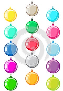 Colorful christmas balls.