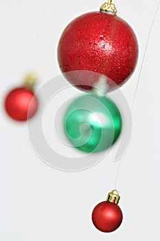 Colorful Christmas balls decorations