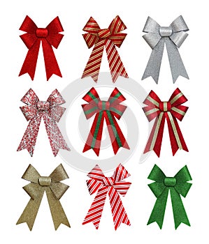 Colorful Christmas Bows