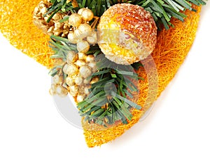 Colorful Christmas decoration with candied fruit