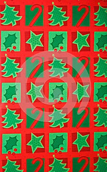 Colorful Christmas Gift Wrapping Paper Background