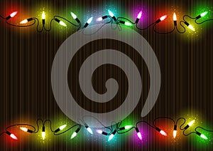 Colorful Christmas Lights Background photo