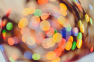 Colorful Christmas Lights Bokeh