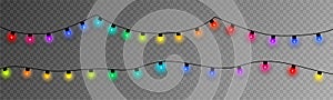 Colorful Christmas Lights. Eps10