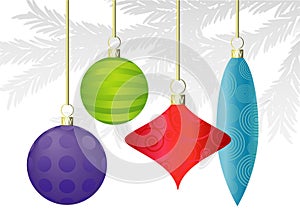 Colorful Christmas Ornaments