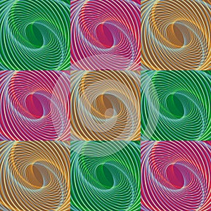 Colorful Christmas seamless holiday swirl pattern